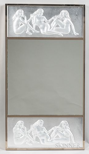 Lalique Les Causeuses Wall Mirror