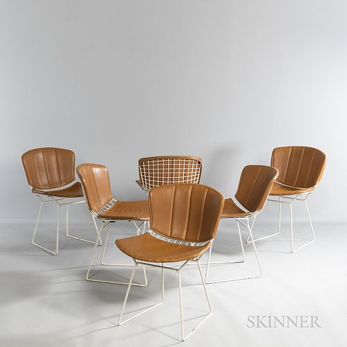 Six Harry Bertoia (American, 1915-1978) for Knoll Associates Side Chairs