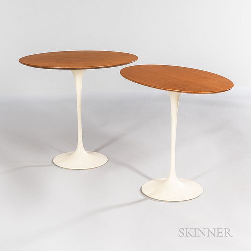 Two Eero Saarinen (Finnish American, 1910-1961) for Knoll International Side Tables