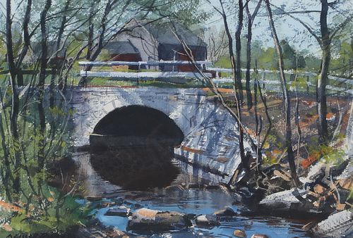 Aiden Lassell Ripley (1896-1969), The Bridge At Bayeley's