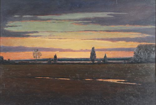 Cameron T. McIntyre (b. 1968), Sunset over the Little Choptank