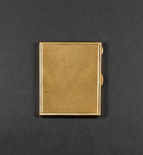 Gold and Sapphire Cigarette Case