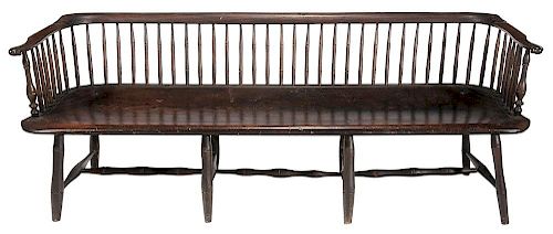 American Windsor Plank-Seat Bench