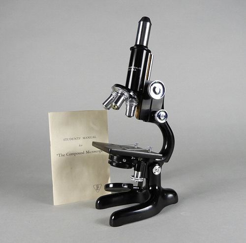 Vintage Bausch & Lomb Black Microscope
