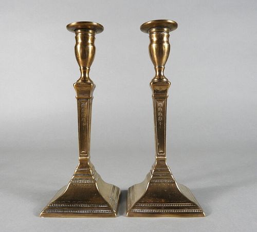 Fine Pair of Georgian Neoclassical Candlesticks