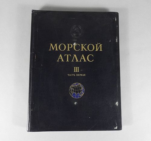Russian Marine Atlas Volume III, Dated 1958