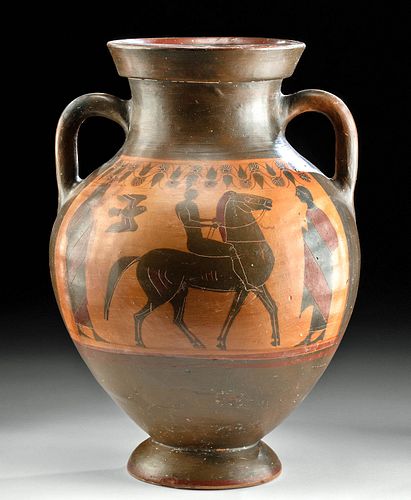 Greek Attic Belly Amphora by Princeton Painter, TL'd