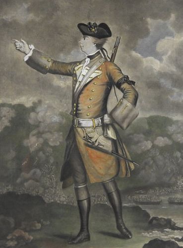 Important First State Engraving, Gen. J. Wolfe, Circa 1767