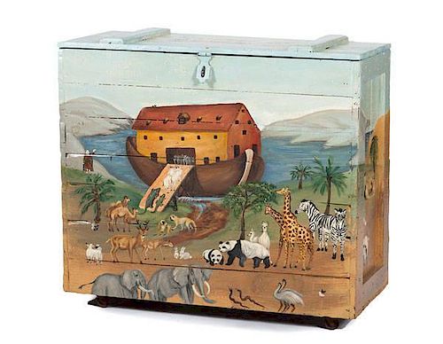 Noah's Ark Painted Chest 