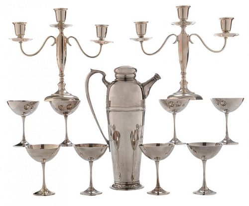 Japanese Sterling Cocktail Set and