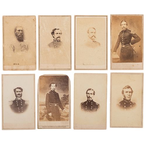 [CIVIL WAR] -- [WESTERN & TRANS-MISSISSIPPI THEATERS]. A group of 15 CDVs of Confederate generals, incl. Smith, Parsons, Hood, and Bowen.