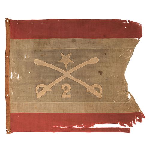 [CIVIL WAR] -- [SHERIDAN, Philip Henry (1831-1888)]. Personal headquarters flag of Philip Henry Sheridan used when he led the 2nd Michigan Cavalry. Sp