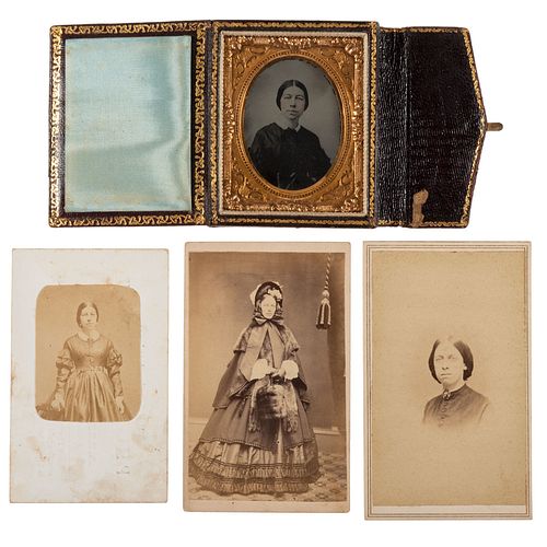 [EARLY PHOTOGRAPHY - WOMEN]. A small archive of photographs and ephemera related to Connecticut photographer, Mrs. H. Royce, comprising: 