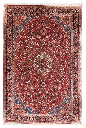 Vintage Persian Sarouk, 4'2'' x 6'6''