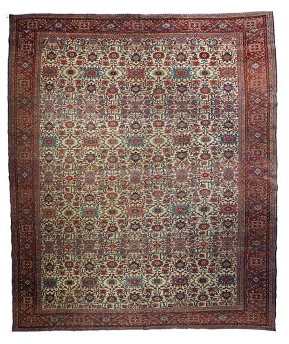 Antique Persian Farahan Sarouk, 11' x 13'3"