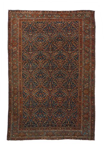 Antique Persian Malayer, 4'4'' x 6'6''