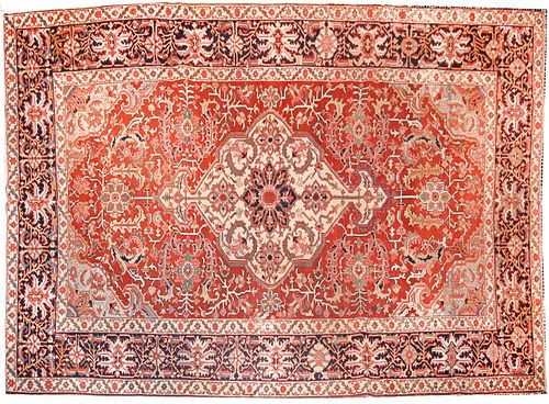 Antique Persian Serapi, 8'9'' x 13'0''