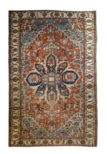 Antique Persian Serapi, 9'11" x 15'3"