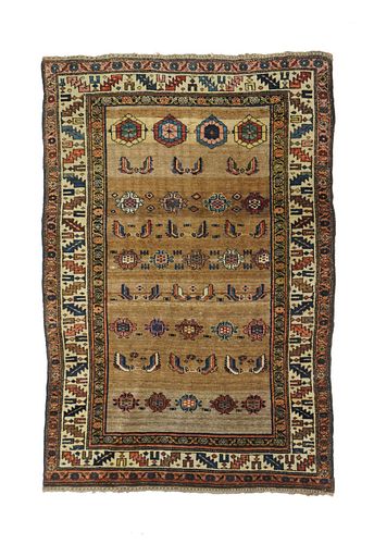 Antique Persian Bidjar, 4'3" x 6'