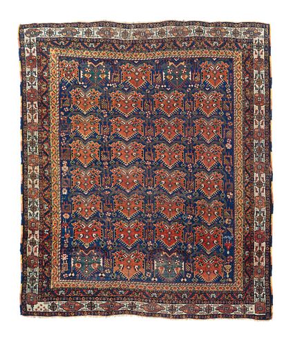 Antique Persian Afshar, 4'2" x 4'10"