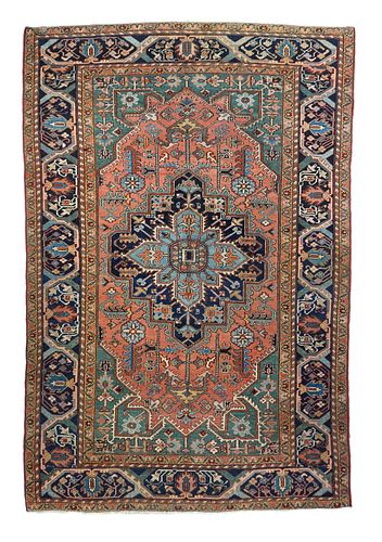 Antique Persian Heriz, 10'6" x 6'8"