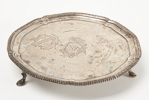 18th Century Silver Scottish Salver