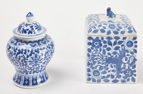 Chinese Porcelain Covered Jar and Box