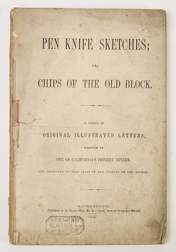 Pen Knife Sketches or Chips of the Old Block- 1853