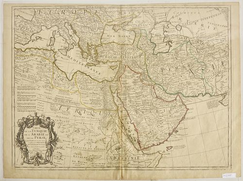 Map- Carte' de la Turquie -Paris 1701