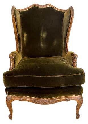 Christopher Hyland Upholstered  Armchair. Louis XV