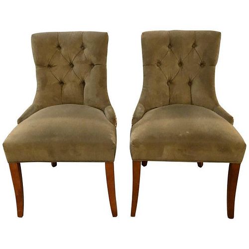 Pair of Finely Upholstered Side Chairs