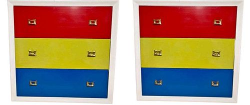 Pair of Mid-Century Modern Style Chests of Drawers