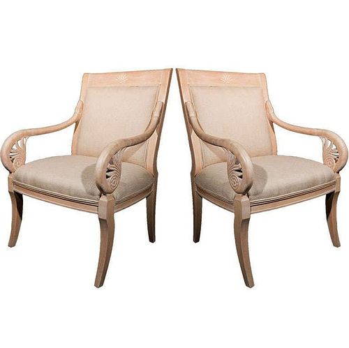 Pair of French Distressed Armchairs