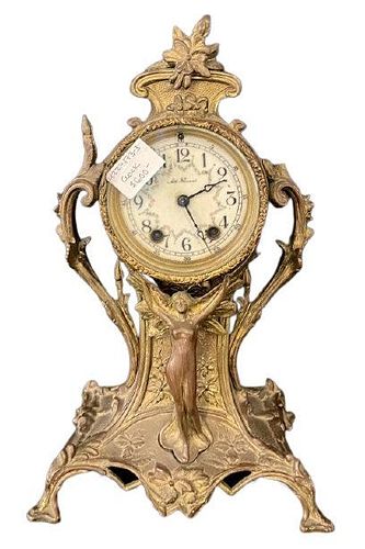 Seth Thomas Bronze Mantel Clock