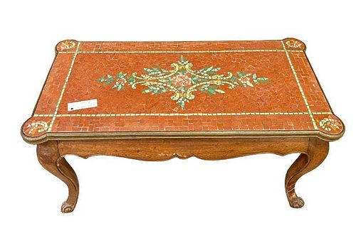 French IXV Style Walnut Coffee Table