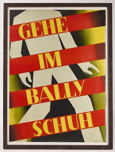 Poster -GEHE IM BALLY SCHUH Morach