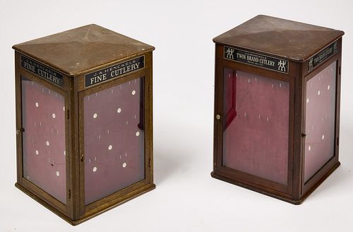 Pair of Vintage Henckel Display Cases