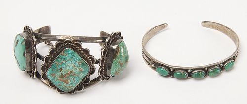 Two Vintage Navajo Bracelets