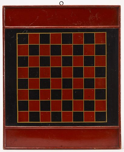 Painted Checkers Gameboard