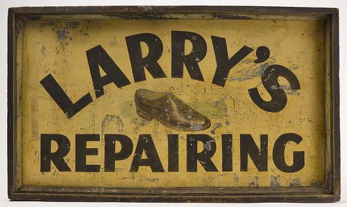 Larry's Repairing Two Sided Sign