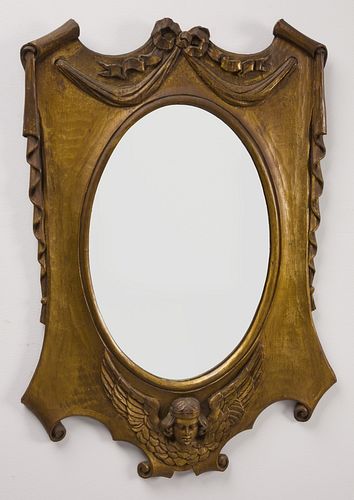 Carved Art Nouveau Mirror