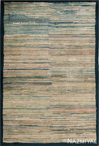 ABSTRACT ANTIQUE MONGOLIAN RUG. 5 ft 7 in x 3 ft 9 in (1.7 m x 1.14 m).