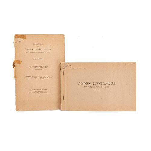 Mengin, Ernest. Codex Mexicanus. Nos 23-24 de la Bibliothèque Nationale de Paris. Paris, 1952. Texto y facsimilar. Piezas: 2.
