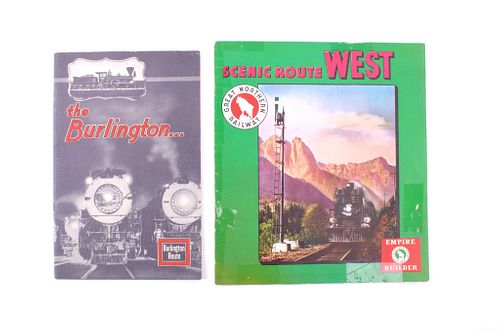 A Pair Of Souvenir Train Route Booklets