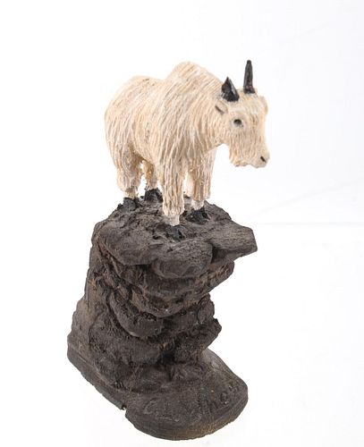 C. L. Wheeler Original Hand Carved Mountain Goat