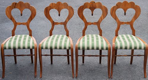 Set of (4) Vienna Biedermeier Chairs