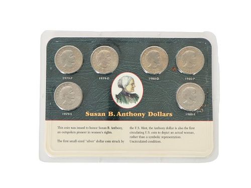 Collection of Susan B Anthony Dollars