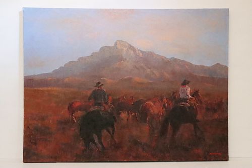 Sang Choi, Oil on Canvas, Western Subject