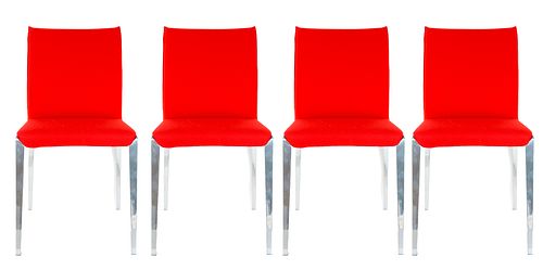 Set of (4) Italian Molteni & Co Chairs