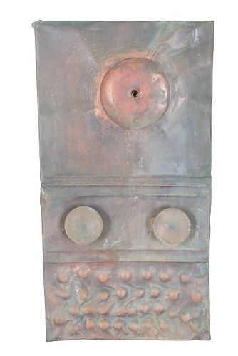 Frank Colson (20th C) Abstract Tin/Wood Sculpture